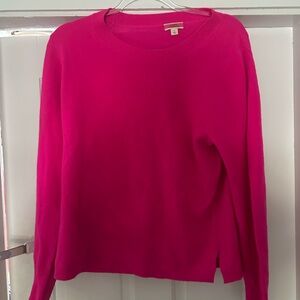 J. Crew Hot Pink Cashmere Sweater